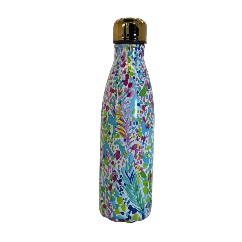 Swell x‎ Lilly Pulitzer Catch The Wave 2010 17oz Insulated Water Bottle Steel